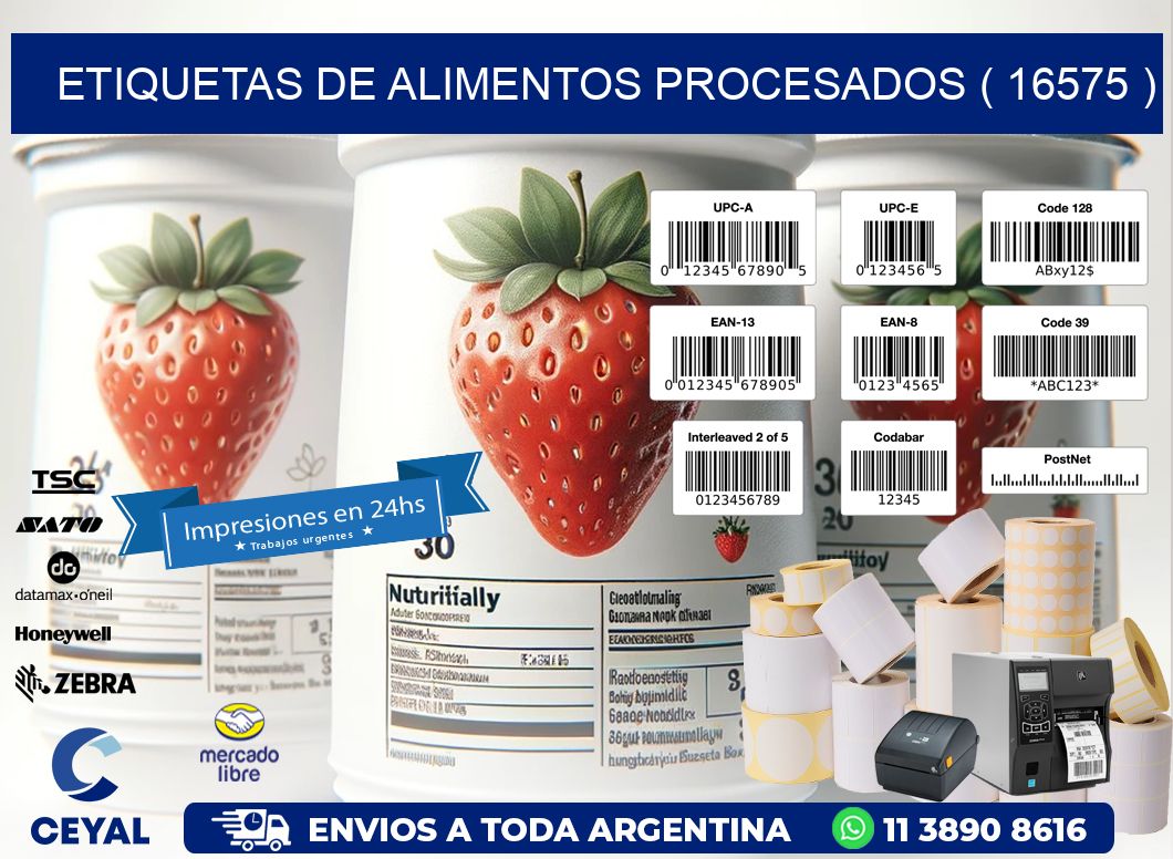 ETIQUETAS DE ALIMENTOS PROCESADOS ( 16575 )