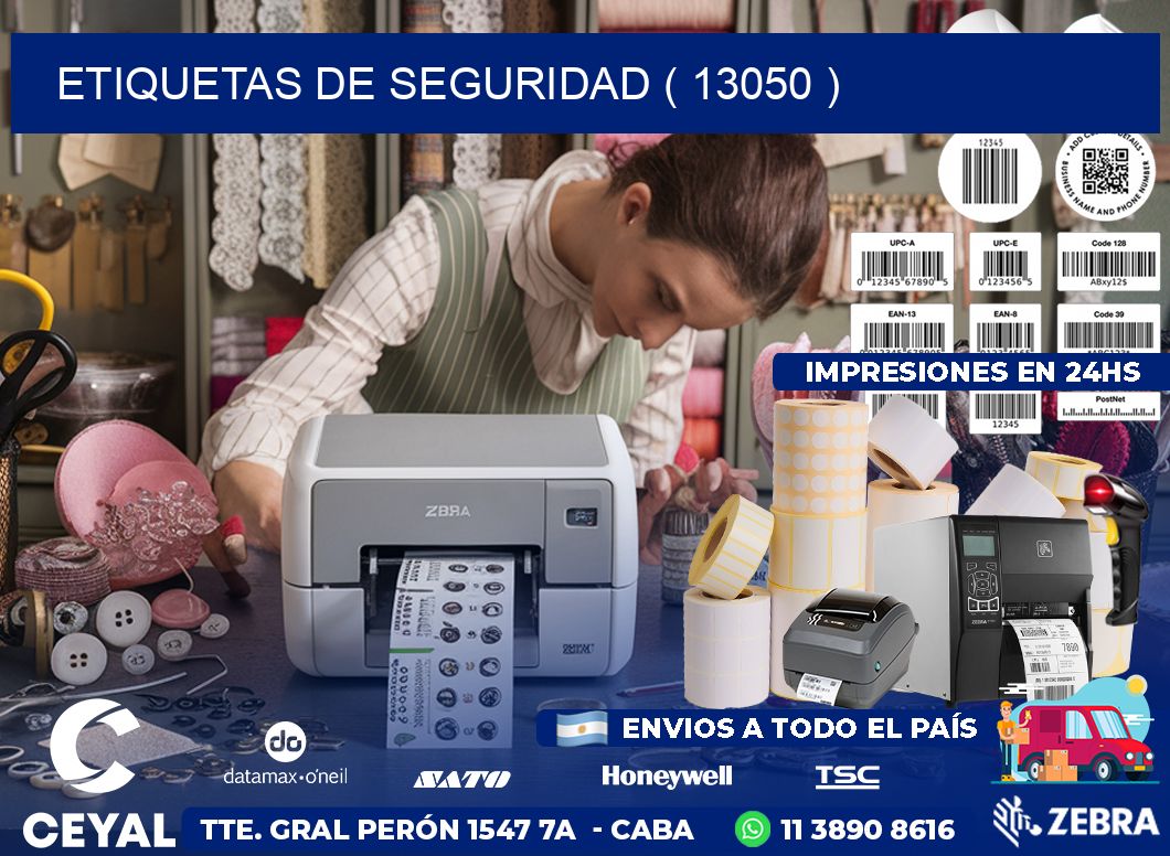 ETIQUETAS DE SEGURIDAD ( 13050 )