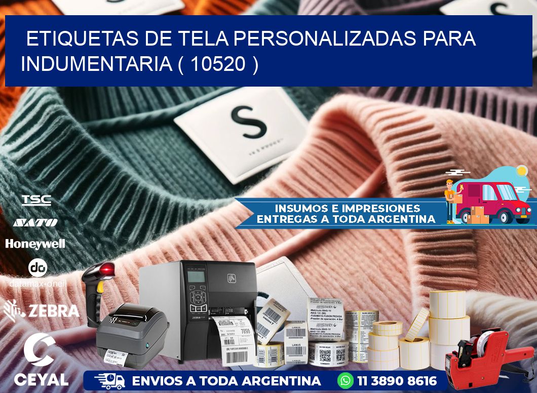 ETIQUETAS DE TELA PERSONALIZADAS PARA INDUMENTARIA ( 10520 )