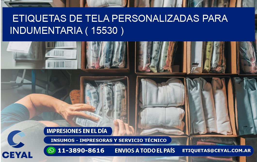 ETIQUETAS DE TELA PERSONALIZADAS PARA INDUMENTARIA ( 15530 )