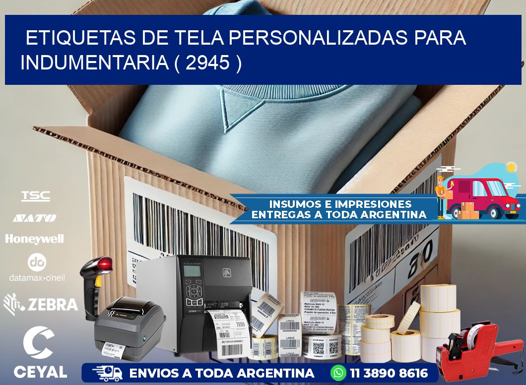 ETIQUETAS DE TELA PERSONALIZADAS PARA INDUMENTARIA ( 2945 )