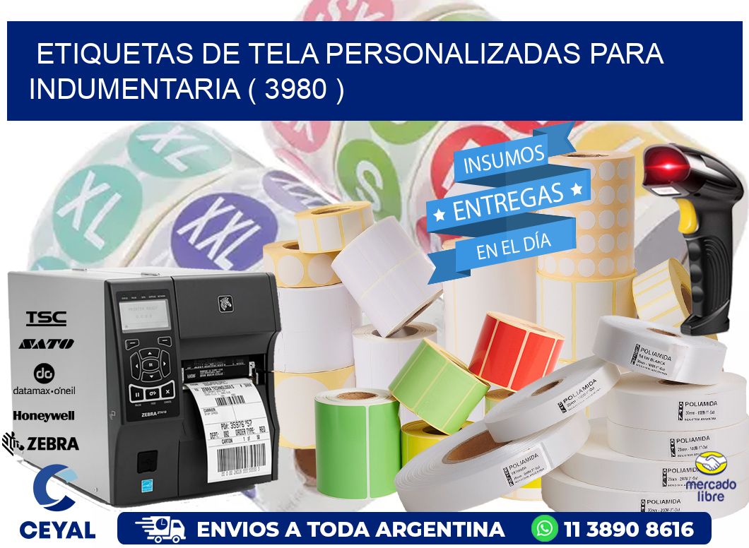 ETIQUETAS DE TELA PERSONALIZADAS PARA INDUMENTARIA ( 3980 )