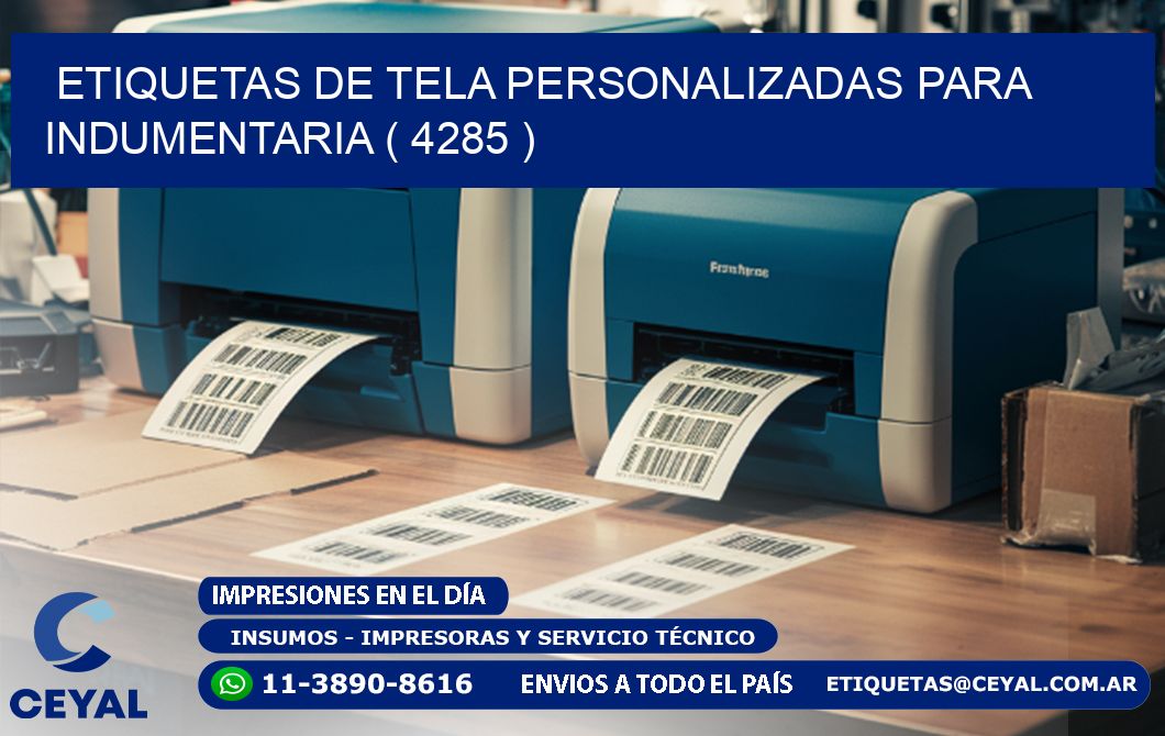 ETIQUETAS DE TELA PERSONALIZADAS PARA INDUMENTARIA ( 4285 )