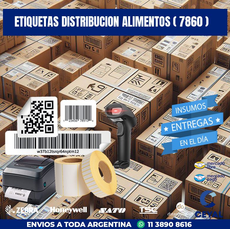 ETIQUETAS DISTRIBUCION ALIMENTOS ( 7860 )