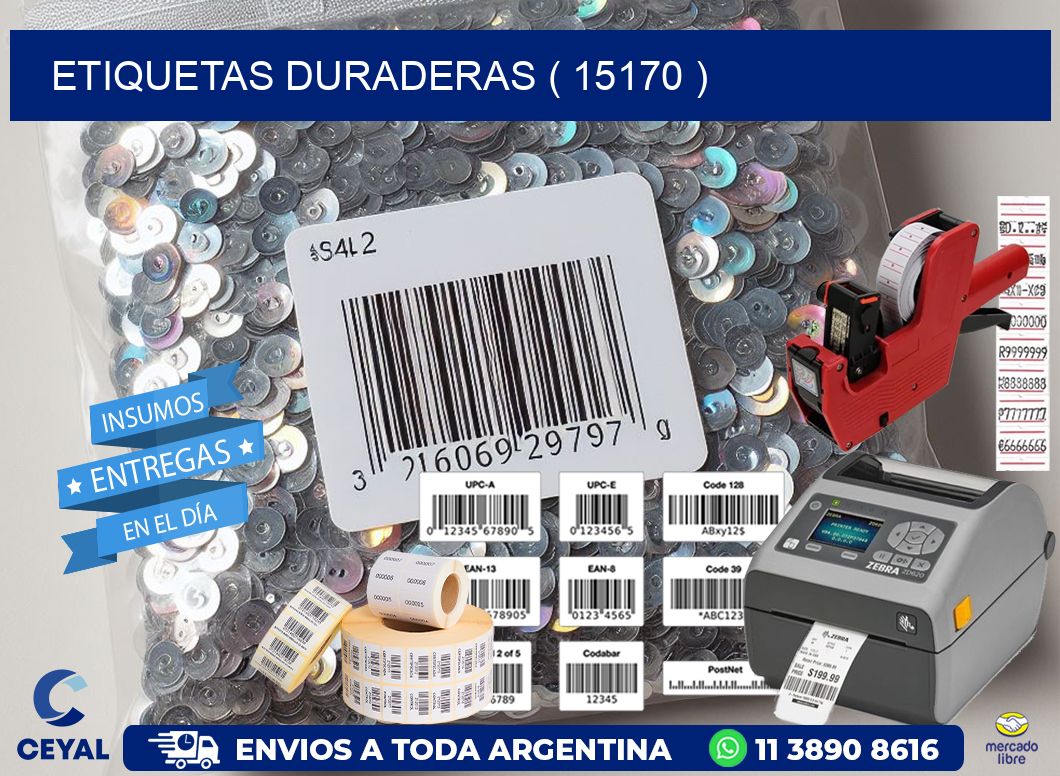 ETIQUETAS DURADERAS ( 15170 )
