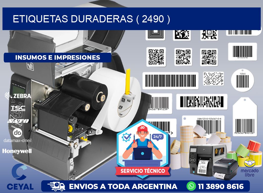 ETIQUETAS DURADERAS ( 2490 )