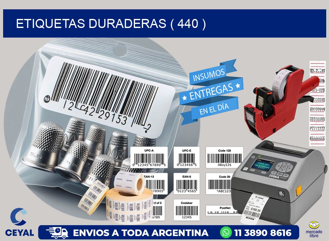 ETIQUETAS DURADERAS ( 440 )
