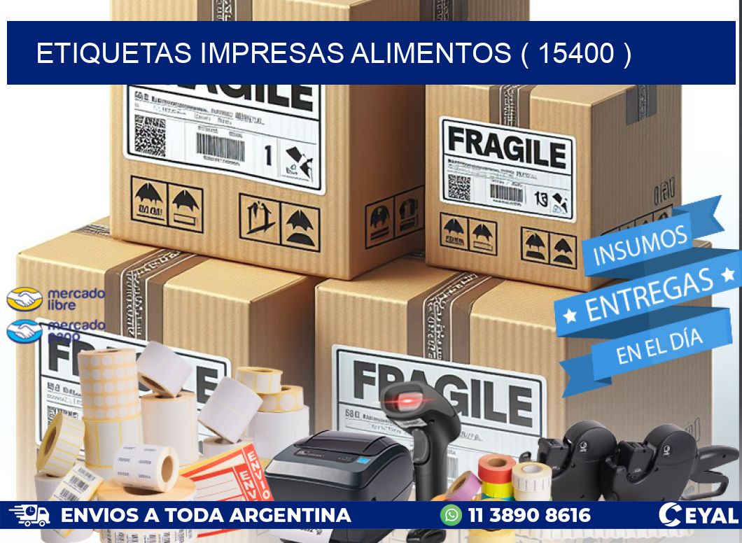 ETIQUETAS IMPRESAS ALIMENTOS ( 15400 )