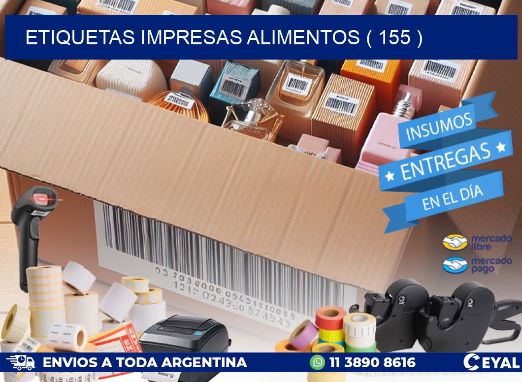ETIQUETAS IMPRESAS ALIMENTOS ( 155 )