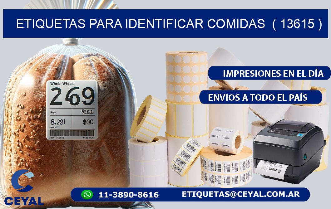 ETIQUETAS PARA IDENTIFICAR COMIDAS  ( 13615 )