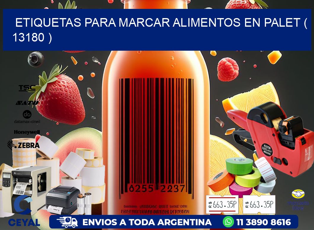 ETIQUETAS PARA MARCAR ALIMENTOS EN PALET ( 13180 )
