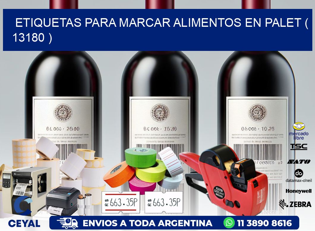 ETIQUETAS PARA MARCAR ALIMENTOS EN PALET ( 13180 )