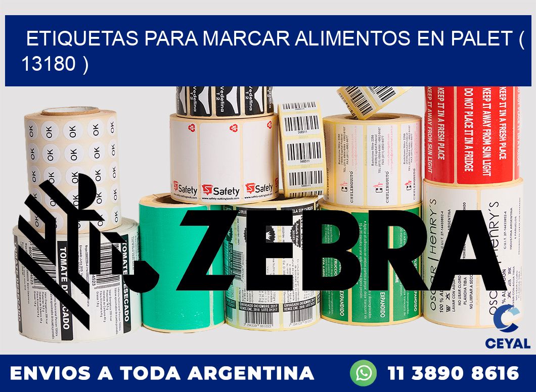 ETIQUETAS PARA MARCAR ALIMENTOS EN PALET ( 13180 )