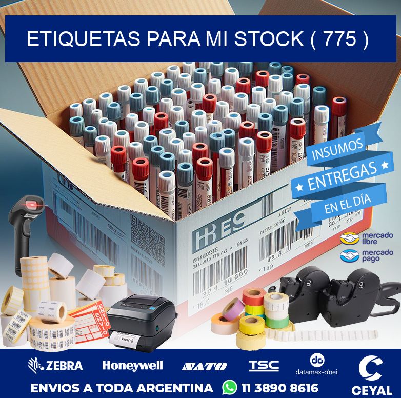 ETIQUETAS PARA MI STOCK ( 775 )