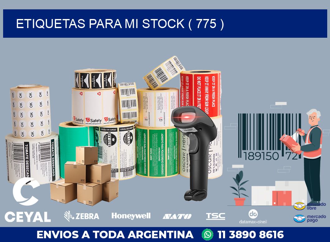 ETIQUETAS PARA MI STOCK ( 775 )