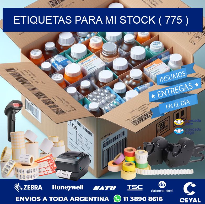 ETIQUETAS PARA MI STOCK ( 775 )