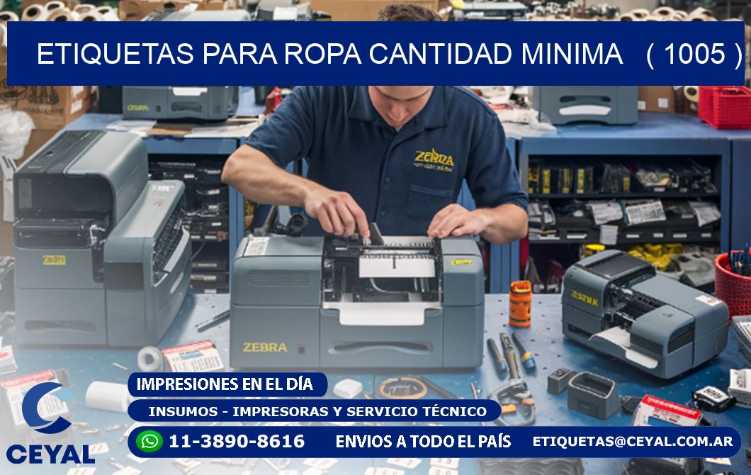 ETIQUETAS PARA ROPA CANTIDAD MINIMA   ( 1005 )