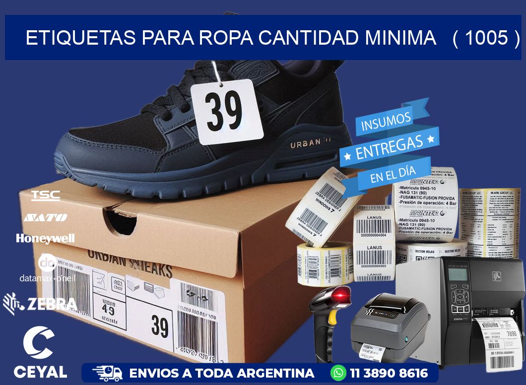 ETIQUETAS PARA ROPA CANTIDAD MINIMA   ( 1005 )