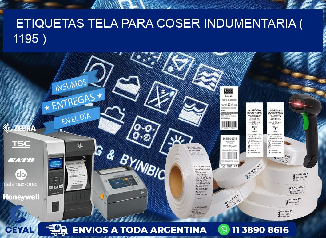ETIQUETAS TELA PARA COSER INDUMENTARIA ( 1195 )