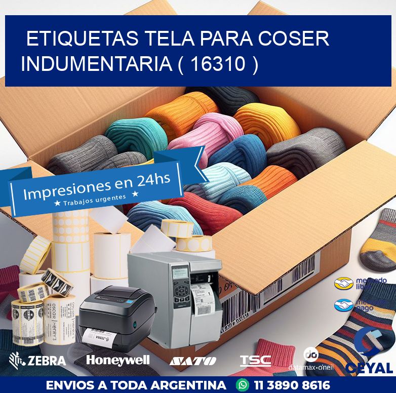 ETIQUETAS TELA PARA COSER INDUMENTARIA ( 16310 )