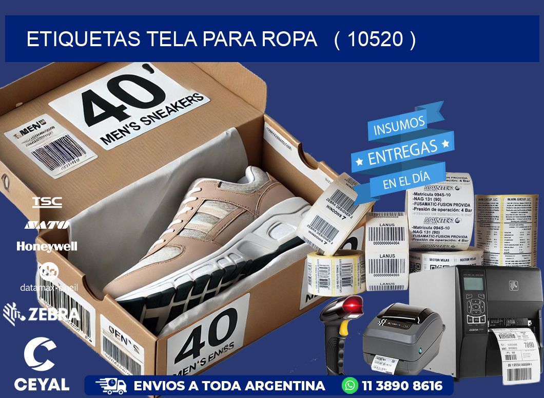 ETIQUETAS TELA PARA ROPA   ( 10520 )