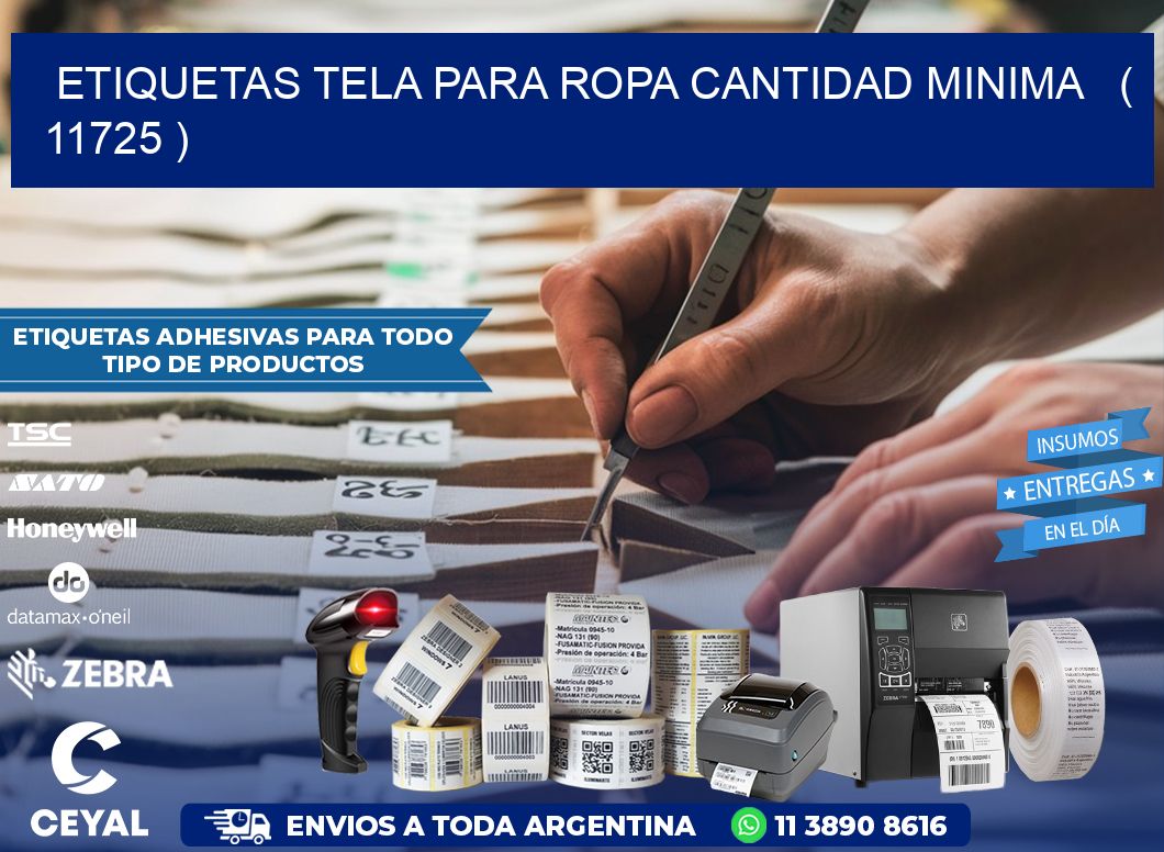 ETIQUETAS TELA PARA ROPA CANTIDAD MINIMA   ( 11725 )