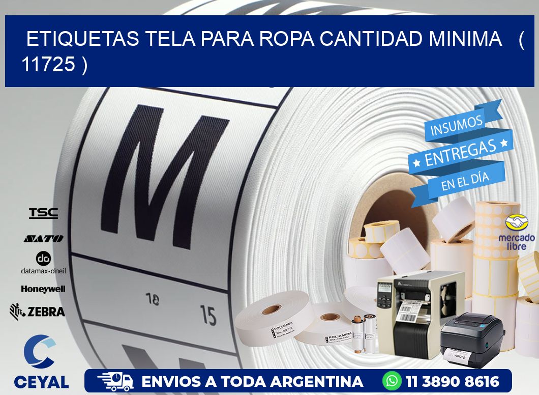ETIQUETAS TELA PARA ROPA CANTIDAD MINIMA   ( 11725 )