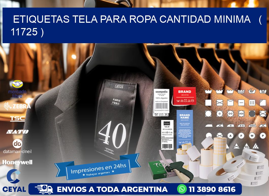 ETIQUETAS TELA PARA ROPA CANTIDAD MINIMA   ( 11725 )
