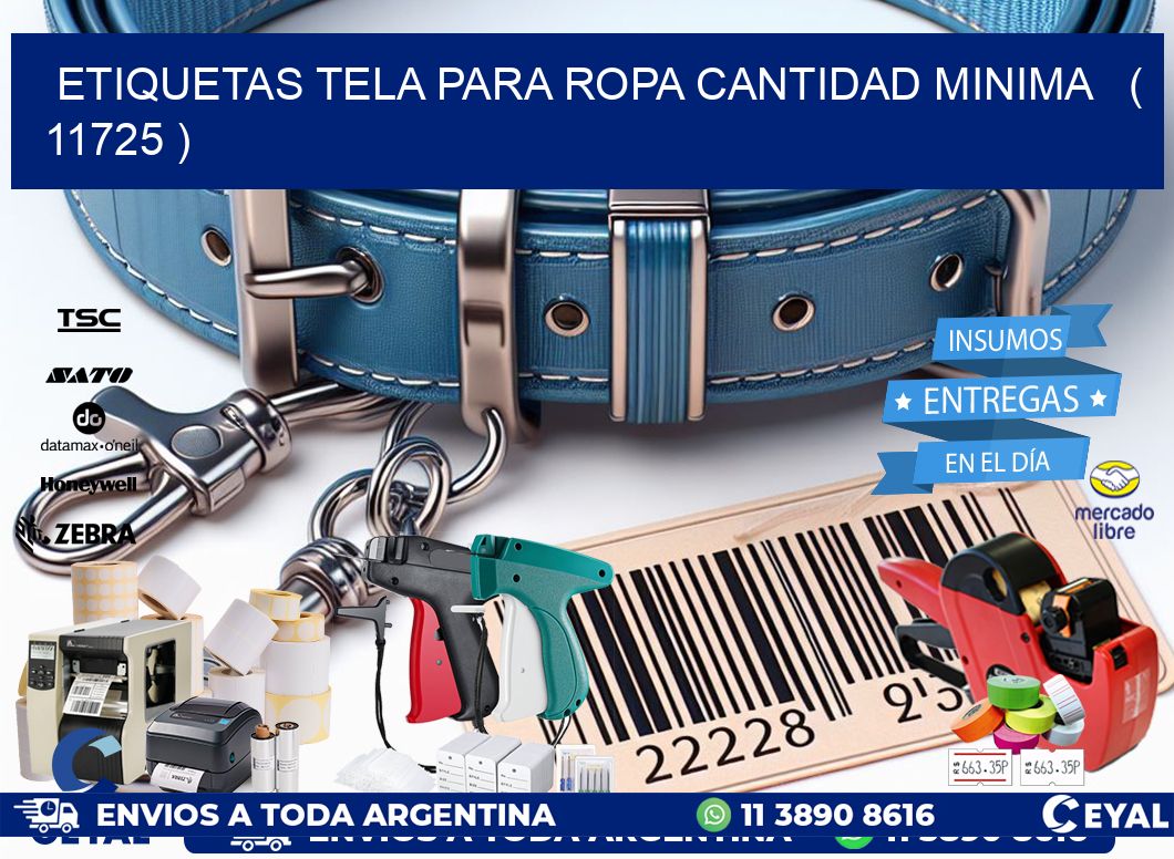 ETIQUETAS TELA PARA ROPA CANTIDAD MINIMA   ( 11725 )