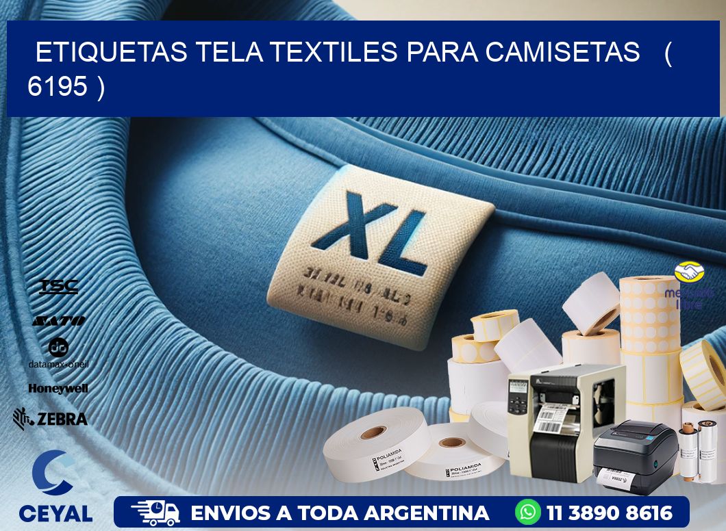ETIQUETAS TELA TEXTILES PARA CAMISETAS   ( 6195 )