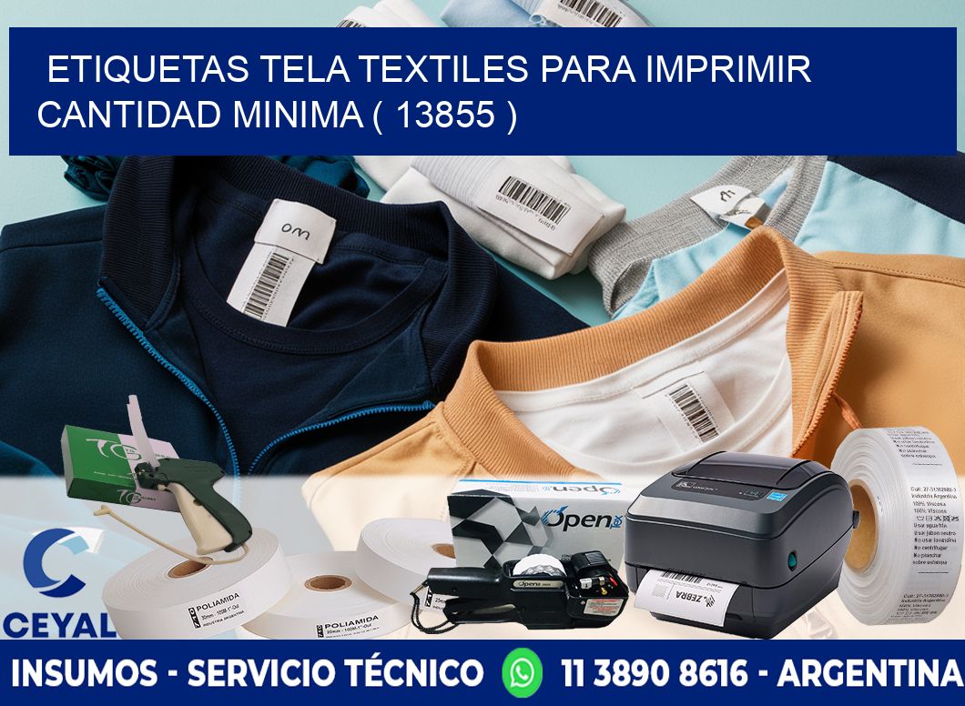 ETIQUETAS TELA TEXTILES PARA IMPRIMIR CANTIDAD MINIMA ( 13855 )