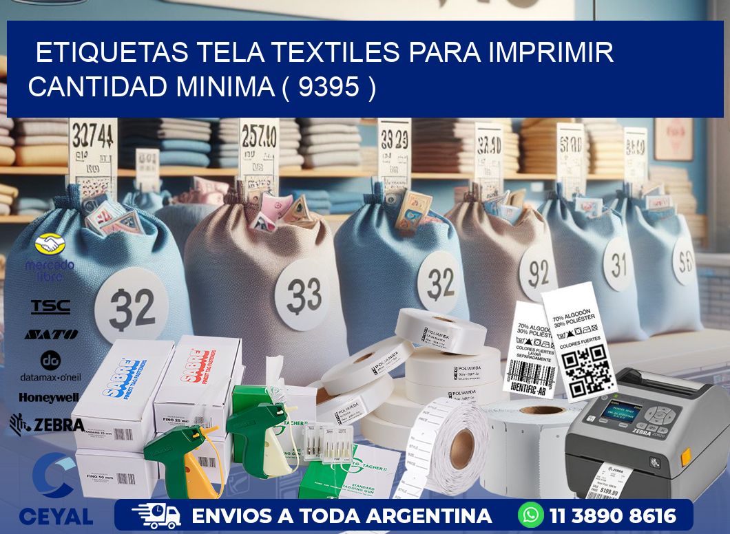 ETIQUETAS TELA TEXTILES PARA IMPRIMIR CANTIDAD MINIMA ( 9395 )
