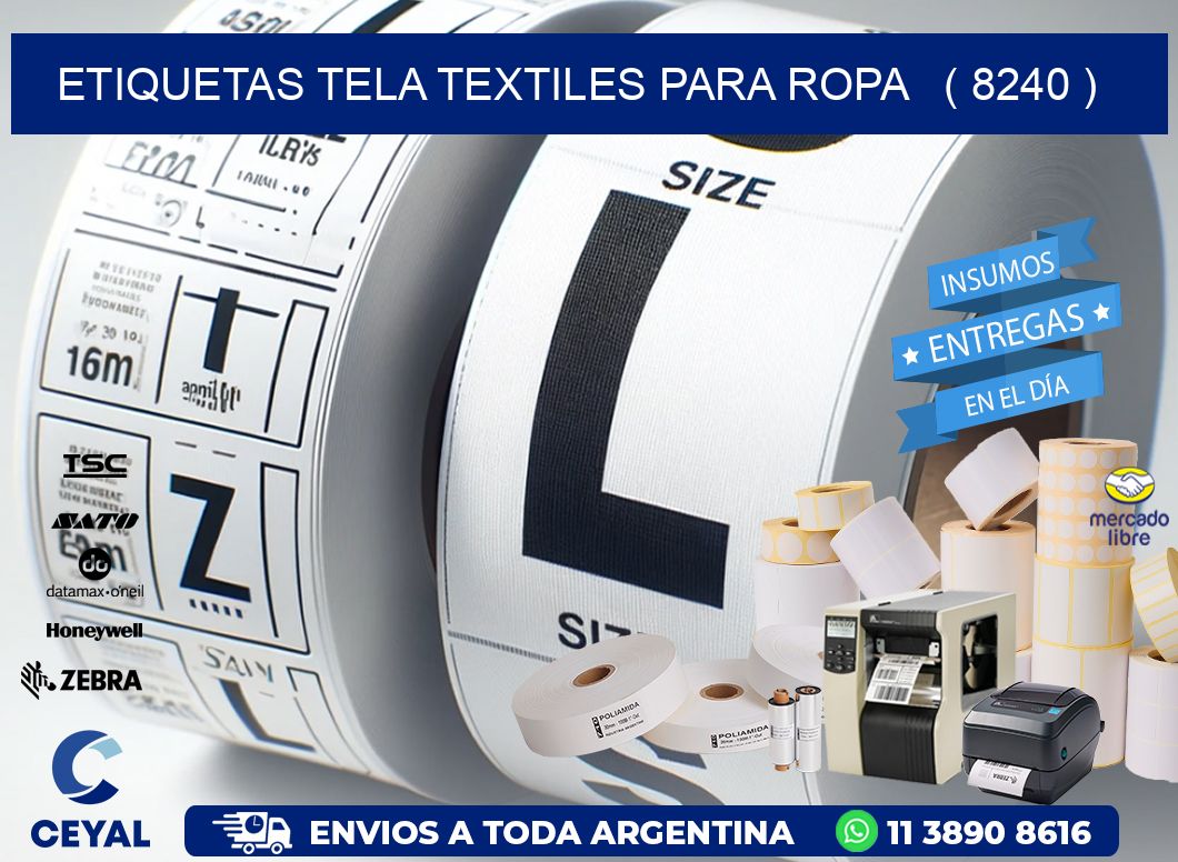 ETIQUETAS TELA TEXTILES PARA ROPA   ( 8240 )