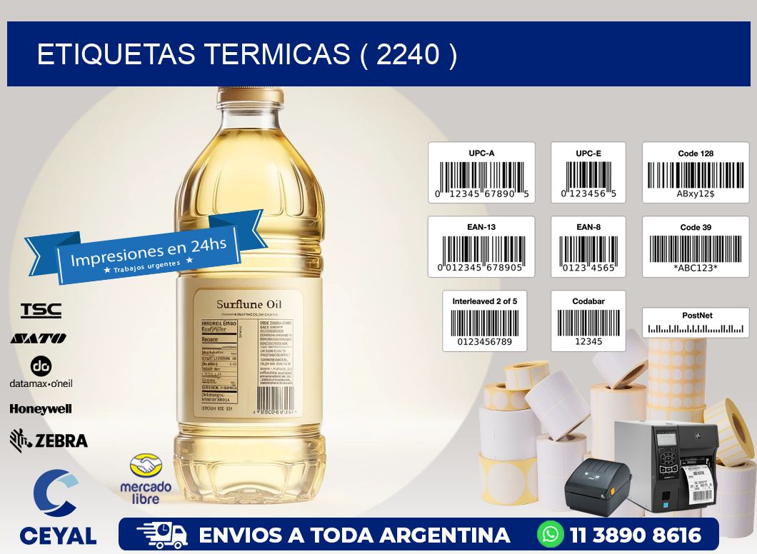 ETIQUETAS TERMICAS ( 2240 )