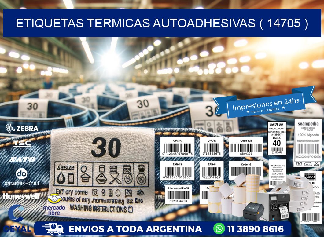 ETIQUETAS TERMICAS AUTOADHESIVAS ( 14705 )