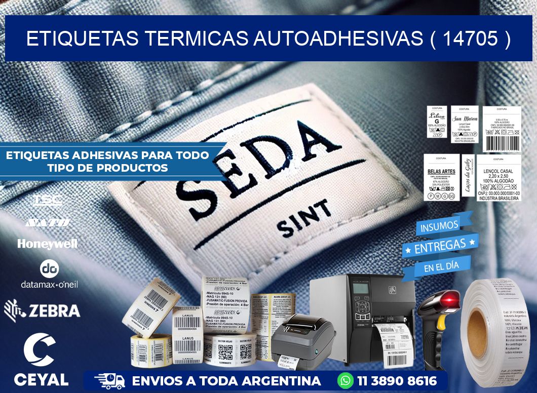 ETIQUETAS TERMICAS AUTOADHESIVAS ( 14705 )