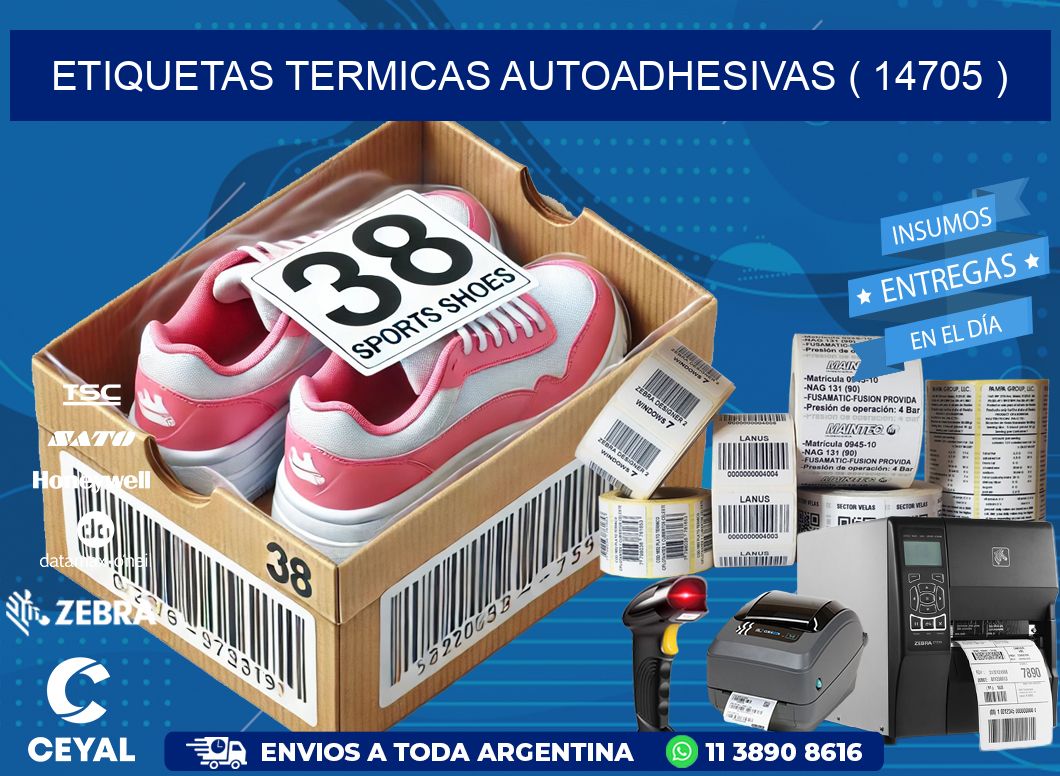 ETIQUETAS TERMICAS AUTOADHESIVAS ( 14705 )