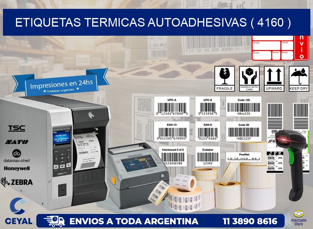 ETIQUETAS TERMICAS AUTOADHESIVAS ( 4160 )