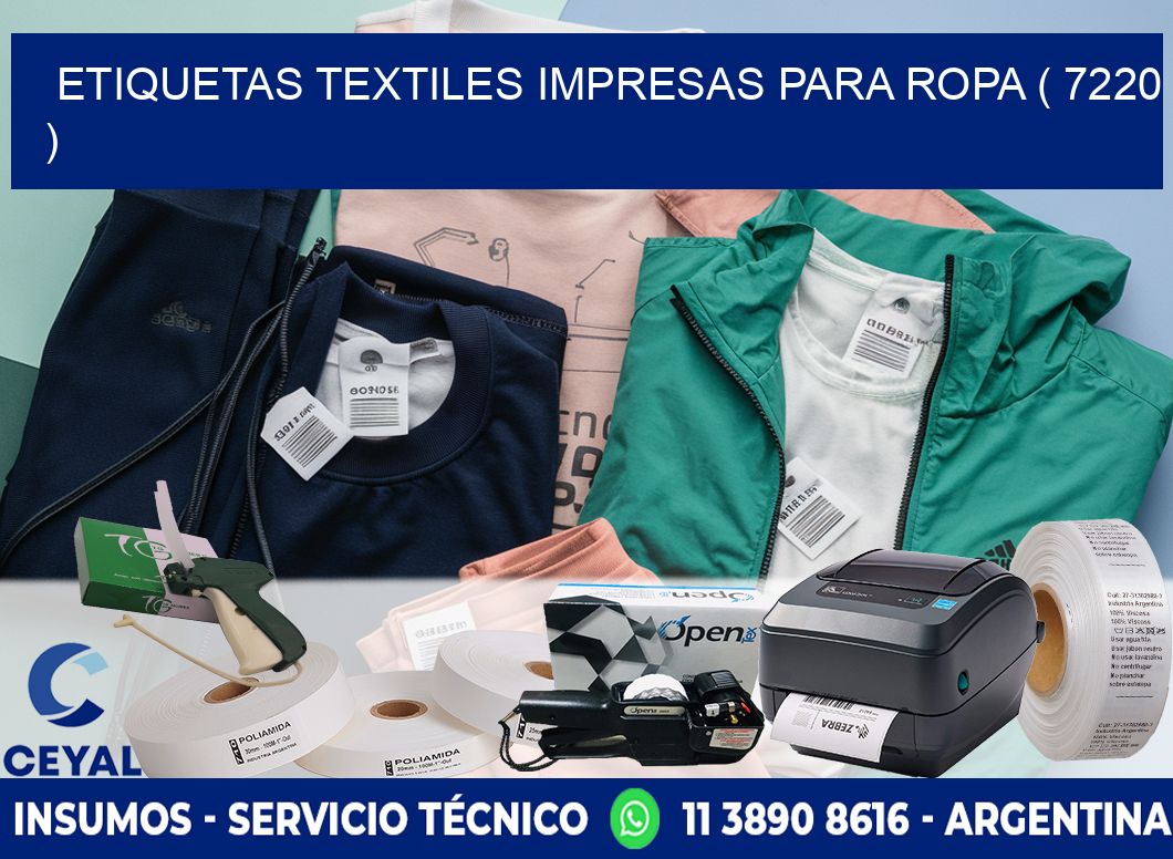 ETIQUETAS TEXTILES IMPRESAS PARA ROPA ( 7220 )