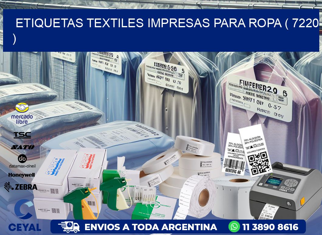 ETIQUETAS TEXTILES IMPRESAS PARA ROPA ( 7220 )