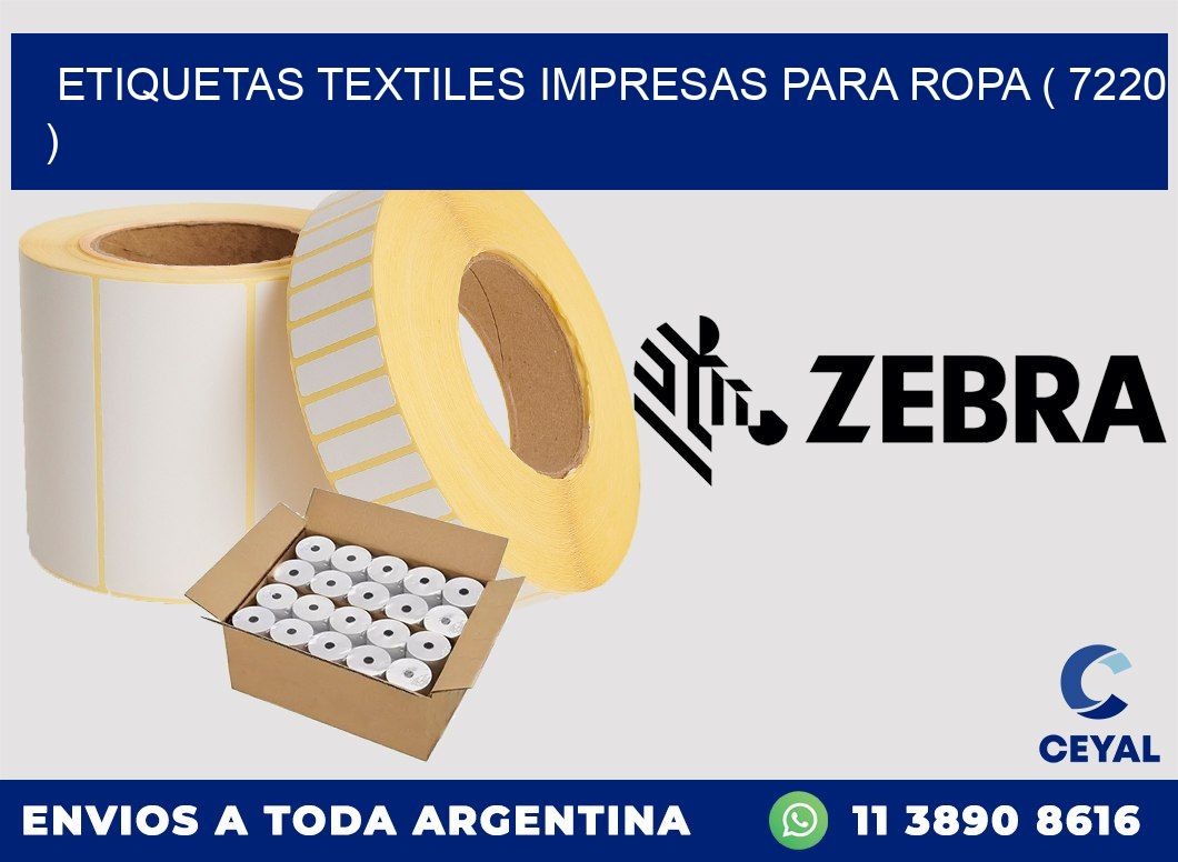 ETIQUETAS TEXTILES IMPRESAS PARA ROPA ( 7220 )