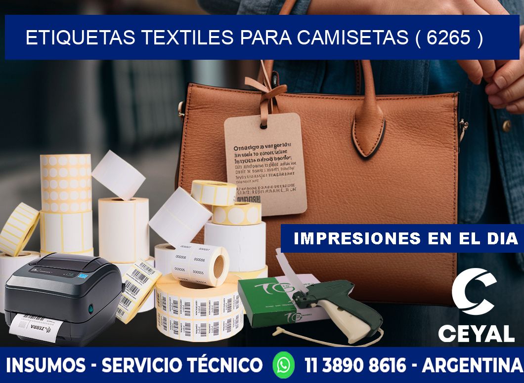 ETIQUETAS TEXTILES PARA CAMISETAS ( 6265 )