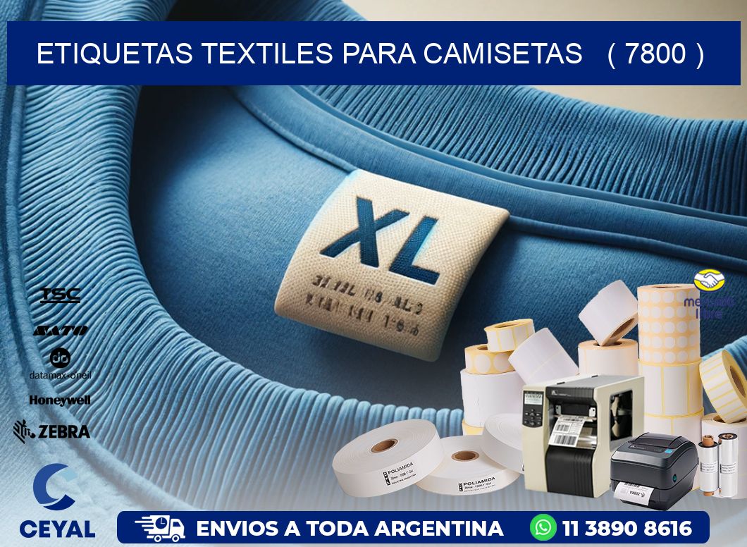 ETIQUETAS TEXTILES PARA CAMISETAS   ( 7800 )