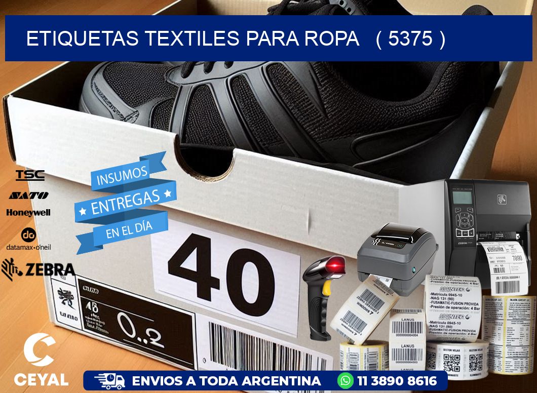 ETIQUETAS TEXTILES PARA ROPA   ( 5375 )