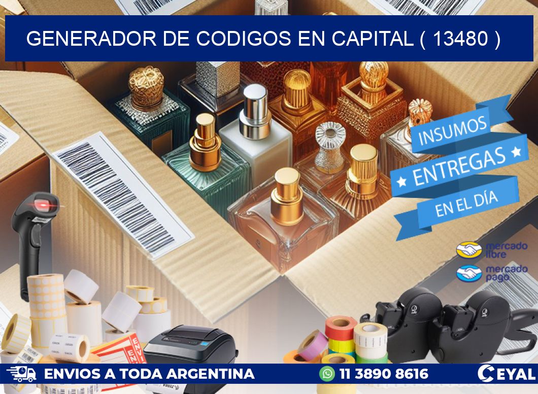 GENERADOR DE CODIGOS EN CAPITAL ( 13480 )