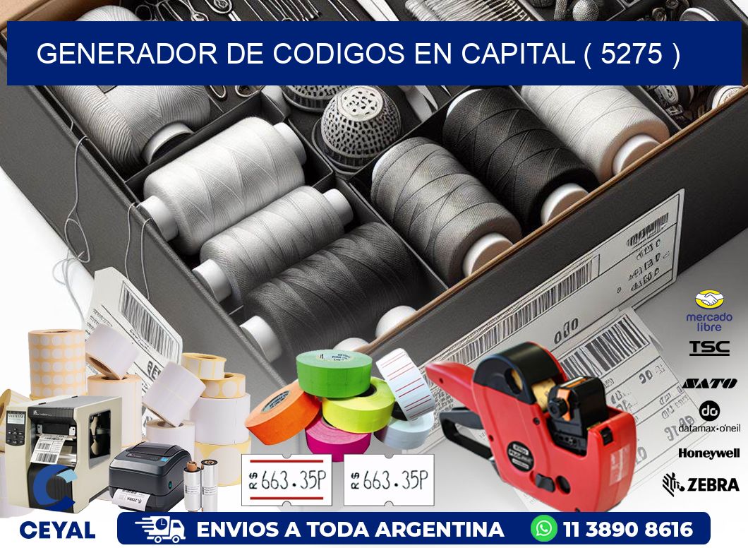 GENERADOR DE CODIGOS EN CAPITAL ( 5275 )