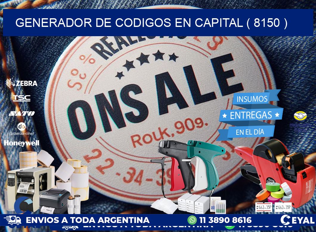 GENERADOR DE CODIGOS EN CAPITAL ( 8150 )