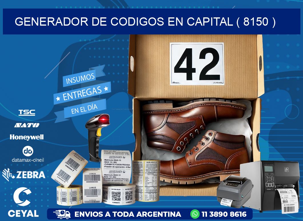 GENERADOR DE CODIGOS EN CAPITAL ( 8150 )