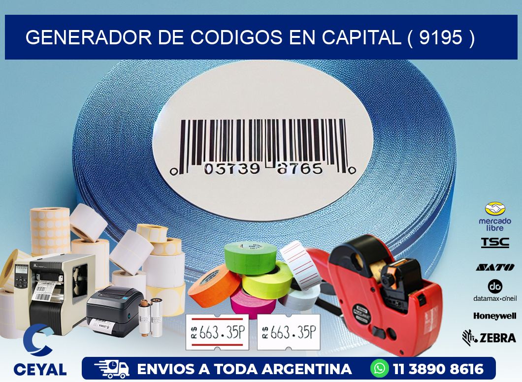 GENERADOR DE CODIGOS EN CAPITAL ( 9195 )