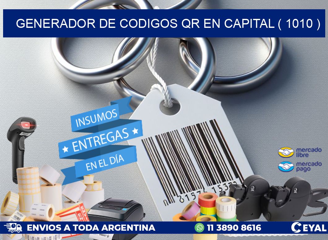 GENERADOR DE CODIGOS QR EN CAPITAL ( 1010 )